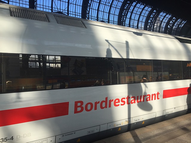 Bordrestaurant Dining Car on a European Train