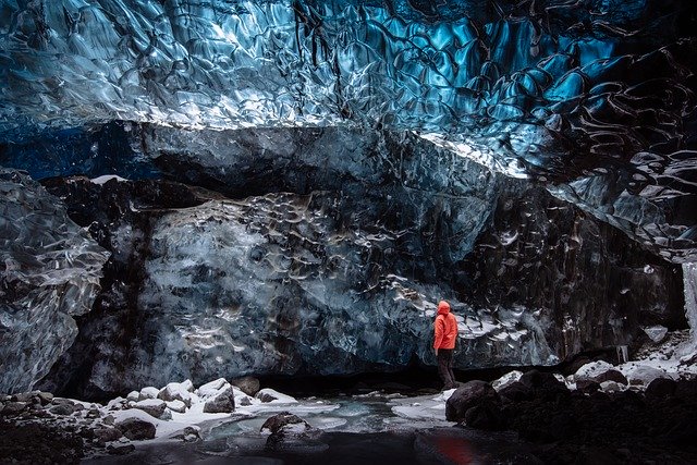 Exploring the Ice Cave in Iceland
