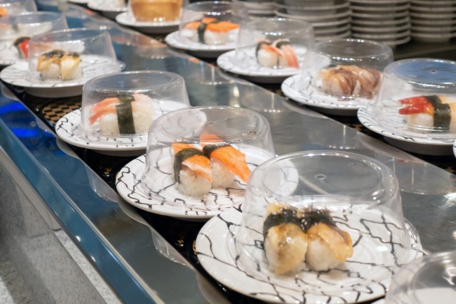 Conveyor Belt Style Sushi in Tokyo
