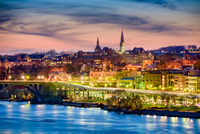 Evening and Dinner in Georgetown Washington DC