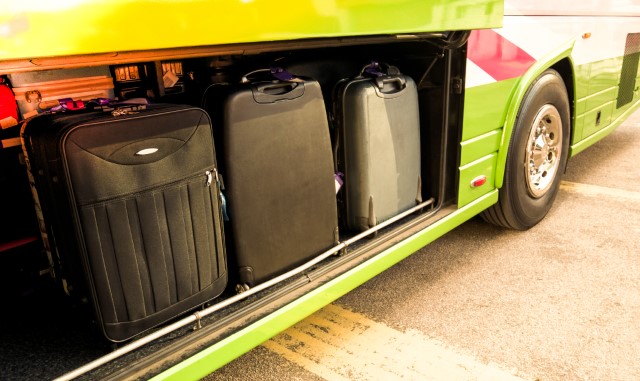 Luggage Under Bus